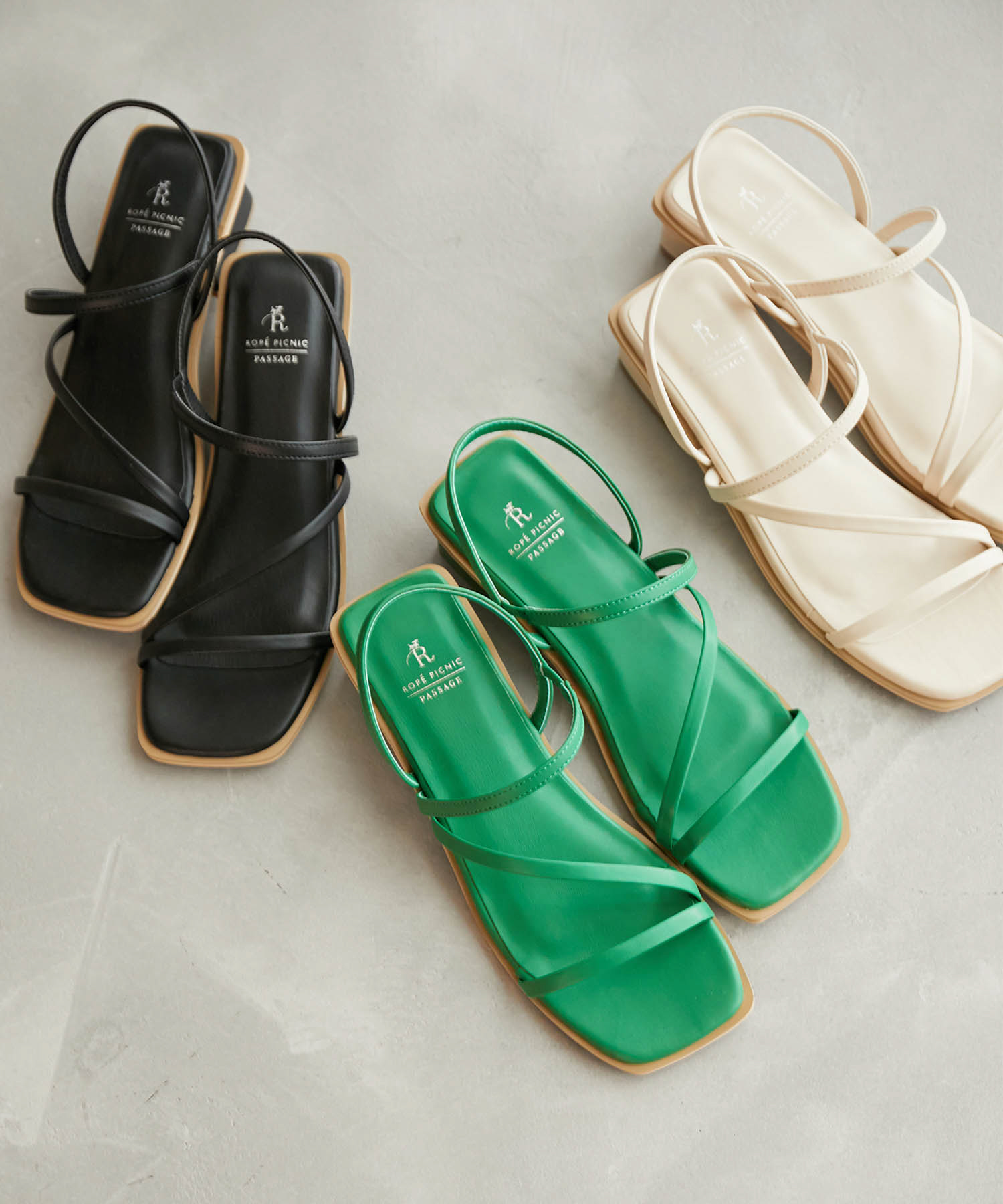 スクエアトゥナローストリングブロックヒールミュール[品番：RPCW0031345]｜ROPE' PICNIC（ロペ ピクニック）のレディースファッション通販｜SHOPLIST（ショップリスト）