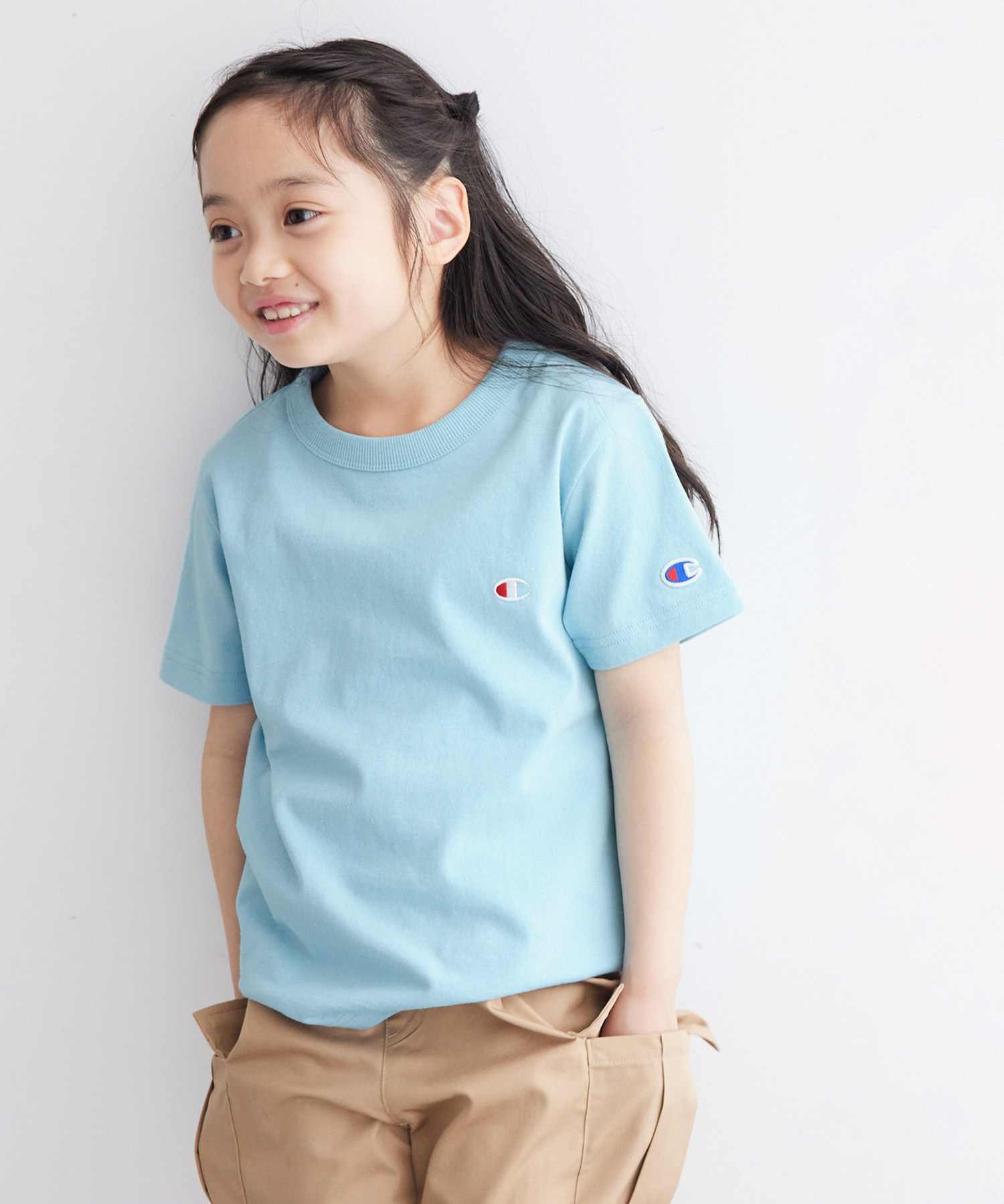 【KIDS】【Champion/チャンピオン】ベーシック半袖Tシャツ[品番