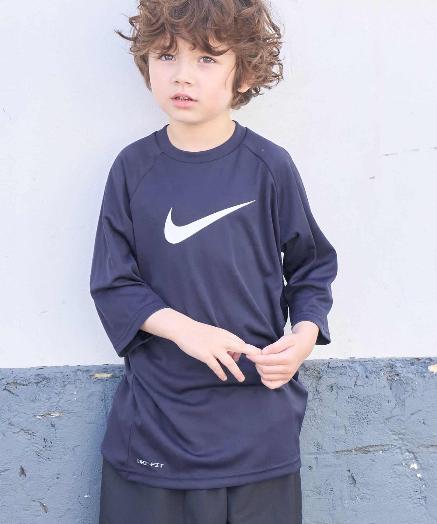 KIDS】【NIKE/ナイキ】ソリッド ショートスリーブラッシュガード[品番