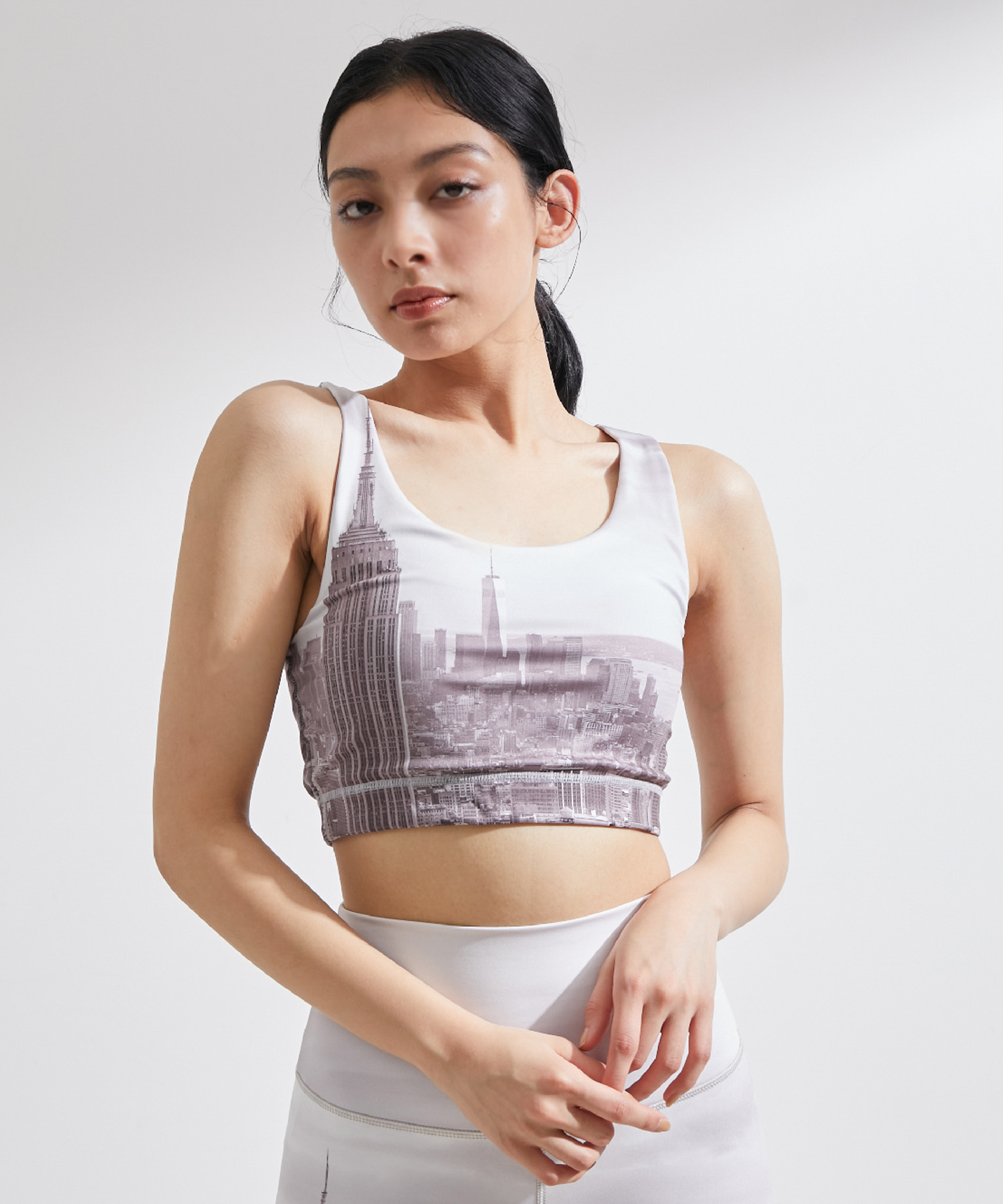 CITY柄プリントスポーツブラ[品番：NGOW0030527]｜NERGY（ナージー）の  