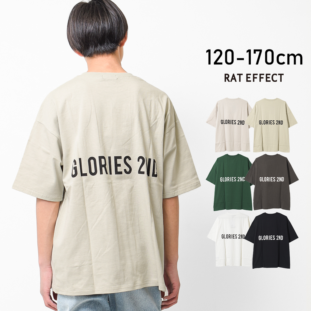 GLORIESバックプリントTシャツ トップス カットソー[品番：SHUK0001375