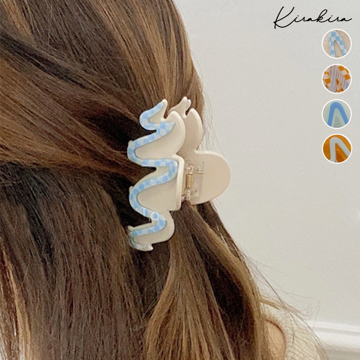 ニュアンスウェーブバンスクリップ 小物 ヘアアクセサリー[品番：IK000007165]｜kirakiraShop  （キラキラショップ）のレディースファッション通販｜SHOPLIST（ショップリスト）