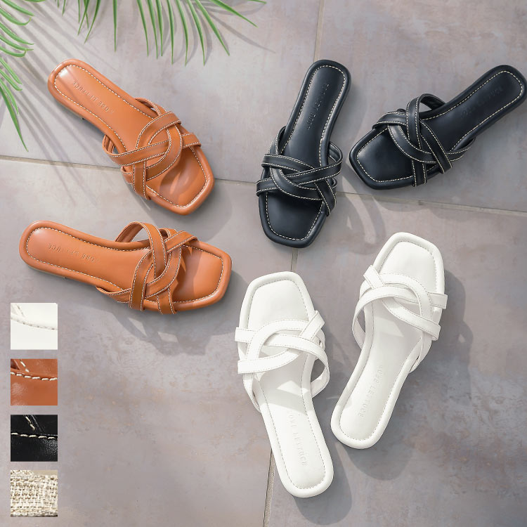 ステッチフラットサンダル レディース シューズ[品番：KO000010496]｜KOBE LETTUCE（コウベレタス）のレディース ファッション通販｜SHOPLIST（ショップリスト）