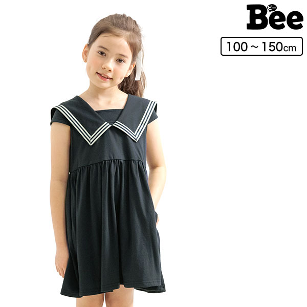 セーラーワンピース 子供服 キッズ 女の子 春 夏 韓国子供服[品番：BEEK0003225]｜子供服Bee（コドモフク ビー）のキッズ ファッション通販｜SHOPLIST（ショップリスト）