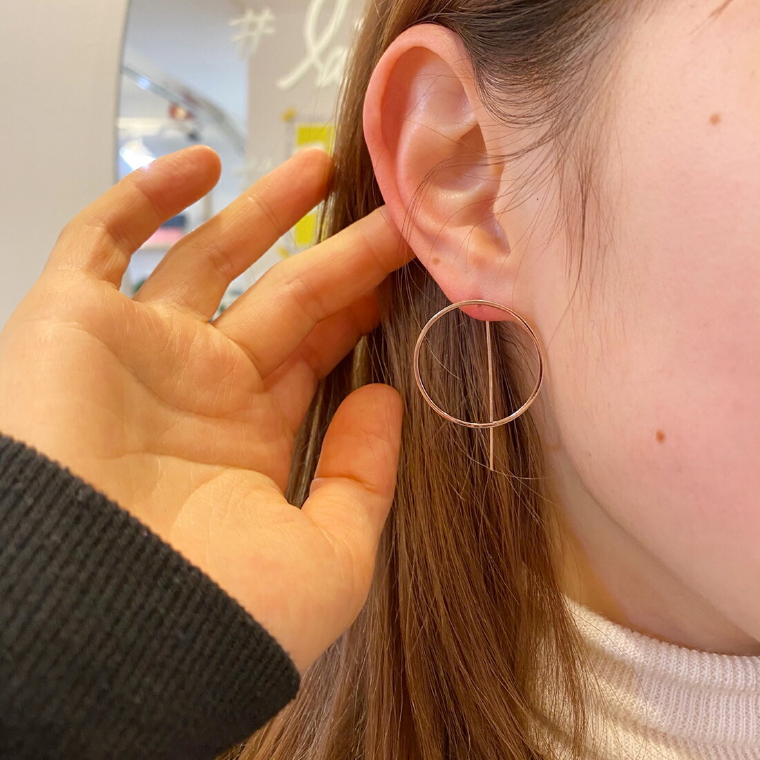 サークル ライン ピアス韓国 品番 Jnne Lattencos ラテアンドコス のレディースファッション通販 Shoplist ショップリスト