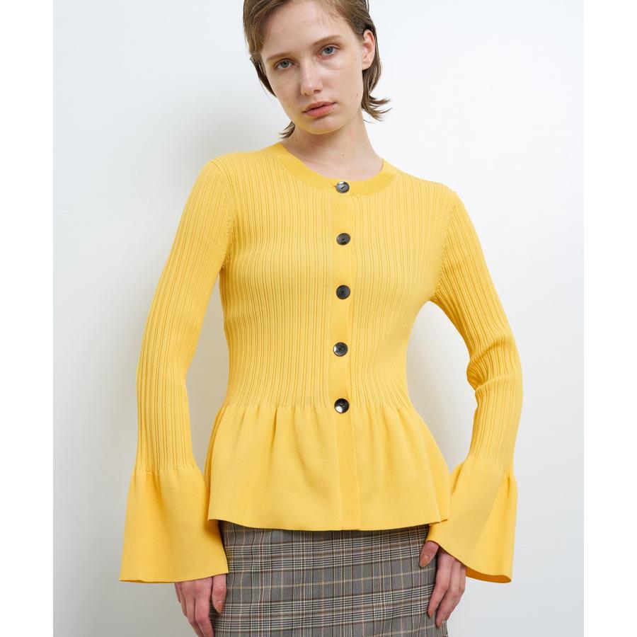 ランダムリブペプラムカーディガン[品番：LAVW0016607]｜LANVIN en 