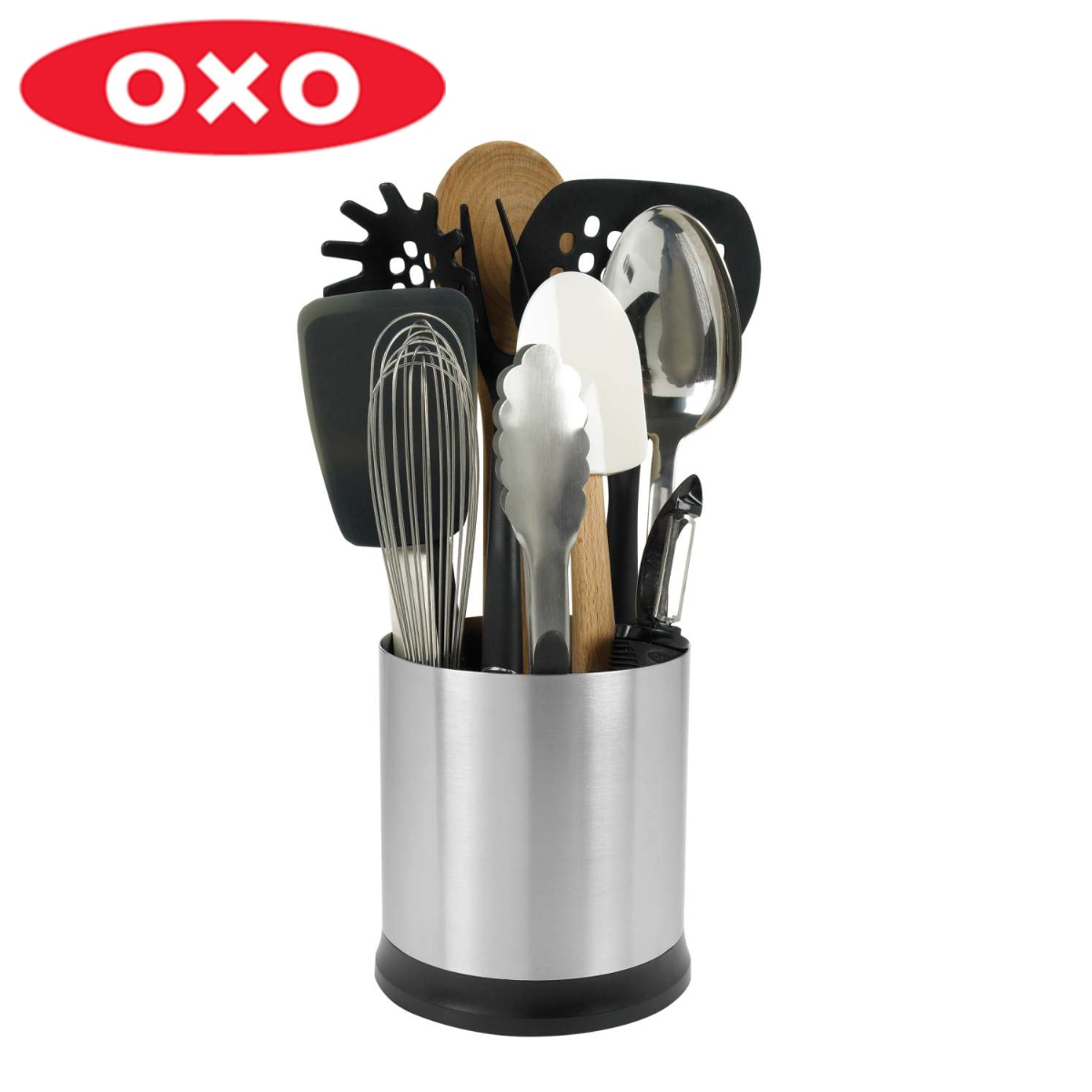 OXO　回転式ステンレス　キッチンツールスタンド　ツールホルダー[品番：KRFH0022467]｜livingut（リビングート）のファッション通販｜SHOPLIST（ショップリスト）