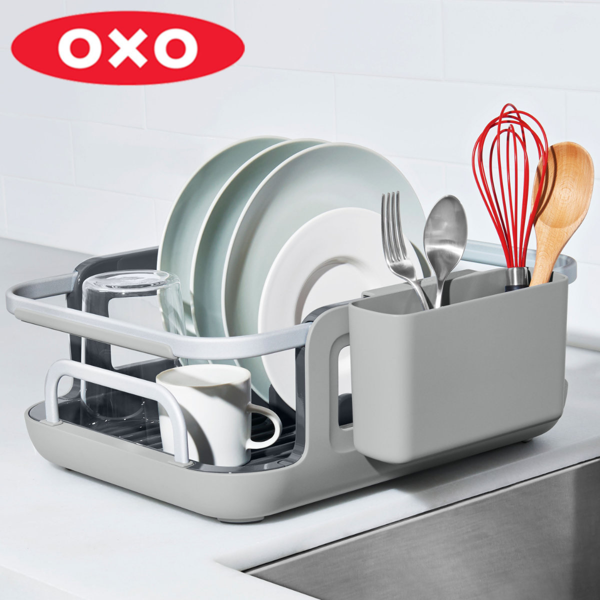 OXO 水切りラック 伸縮式ディッシュラック[品番：KRFH0022742