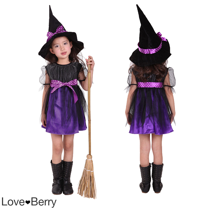 ハロウィン ハロウィーン Halloween コスチューム キッズ 魔女 子供 女の子用衣装 コスプレ ワンピース 仮装 キュートドレス 親子