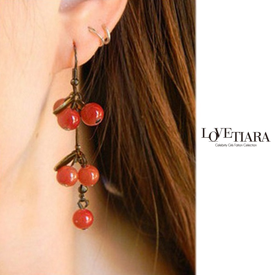 15春新作 美味しそうなチェリー ゆれタイプがキュート 品番 Lv Lovetiara ラブティアラ のレディースファッション通販 Shoplist ショップリスト