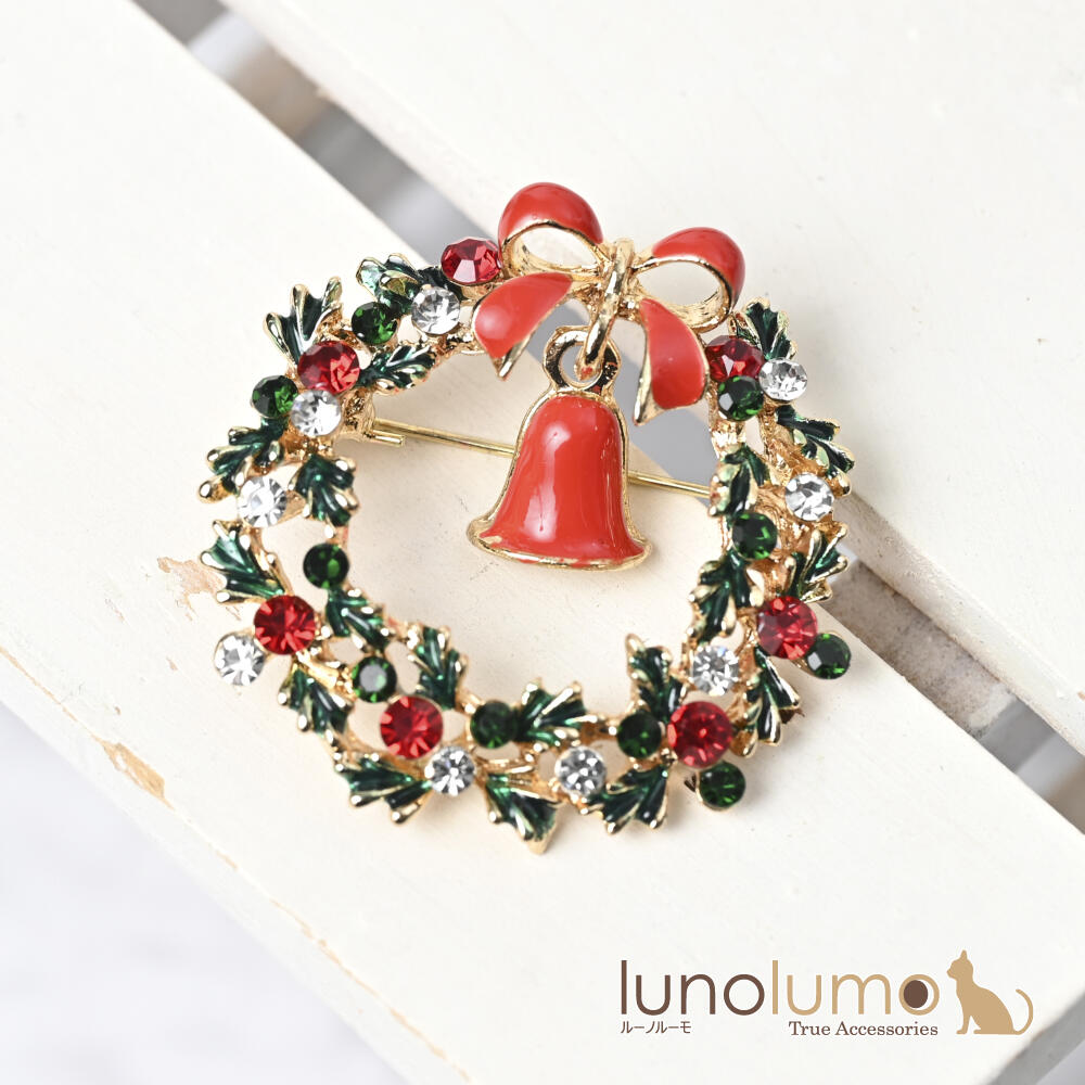 クリスマス ブローチ クリスマス リース[品番：LNLA0009724]｜lunolumo（ルーノルーモ）のレディースファッション通販｜SHOPLIST（ショップリスト）