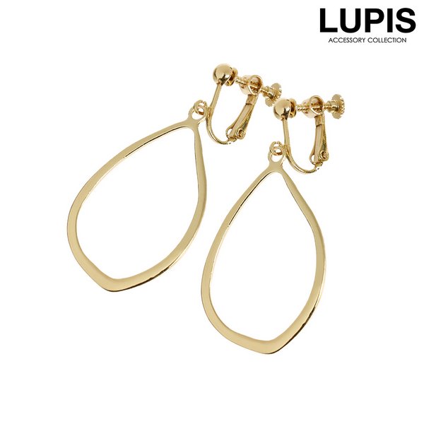 ゴールドメタル変形サークルイヤリング [品番：LPSA0003252]｜LUPIS（ルピス ）のレディースファッション通販｜SHOPLIST（ショップリスト）