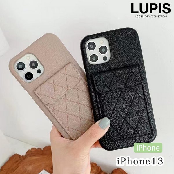 カードポケット付きレザー調iPhoneケース≪iPhone13≫  [品番：LPSA0004755]｜LUPIS（ルピス）のファッション通販｜SHOPLIST（ショップリスト）