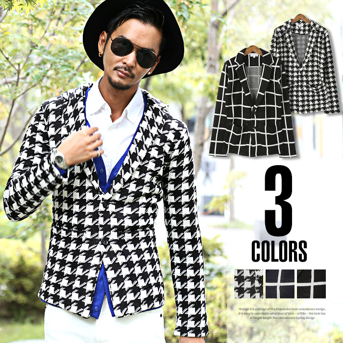 綺麗な千鳥 柄 ジャケット メンズ コーデ 人気のファッショントレンド