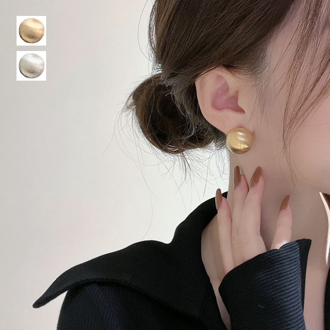 SALE❣️ブルーサンドストーンとかぼちゃマットのシルバーピアス 