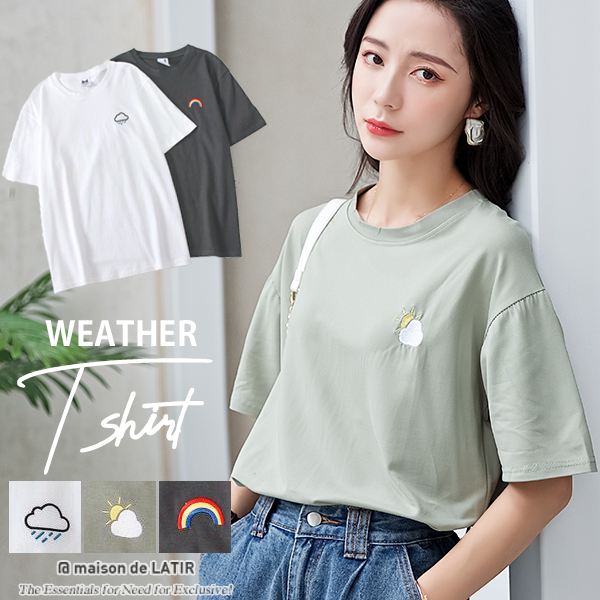 tシャツ レディース 半袖[品番：MSDL0001348]｜maison de LATIR