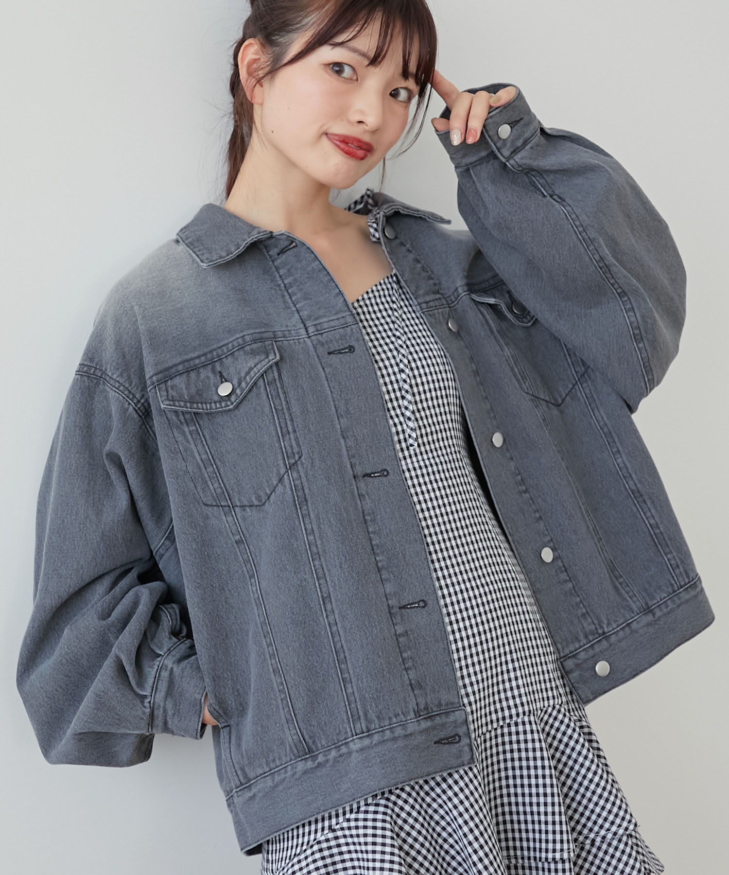 オーバーサイズデニムジャケット[品番：CTYW0004174]｜MAJESTIC LEGON