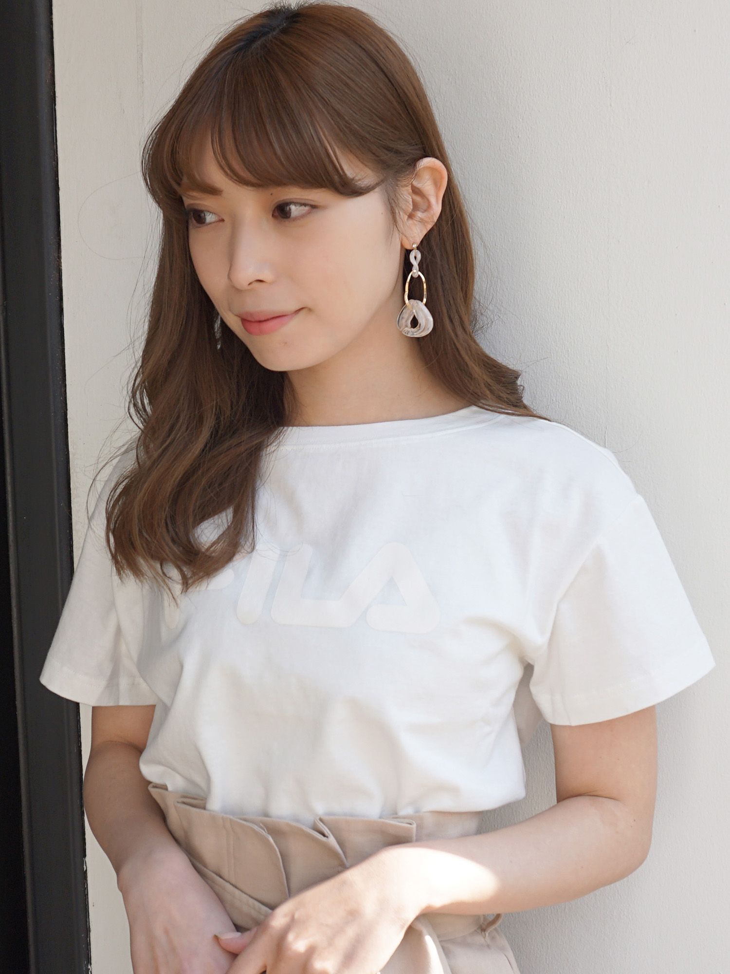 【FILA  MERCURYDUO別注】ロゴTシャツ[品番：MKSW0012322]｜MERCURYDUO（マーキュリーデュオ）のレディースファッション通販｜SHOPLIST（ショップリスト）