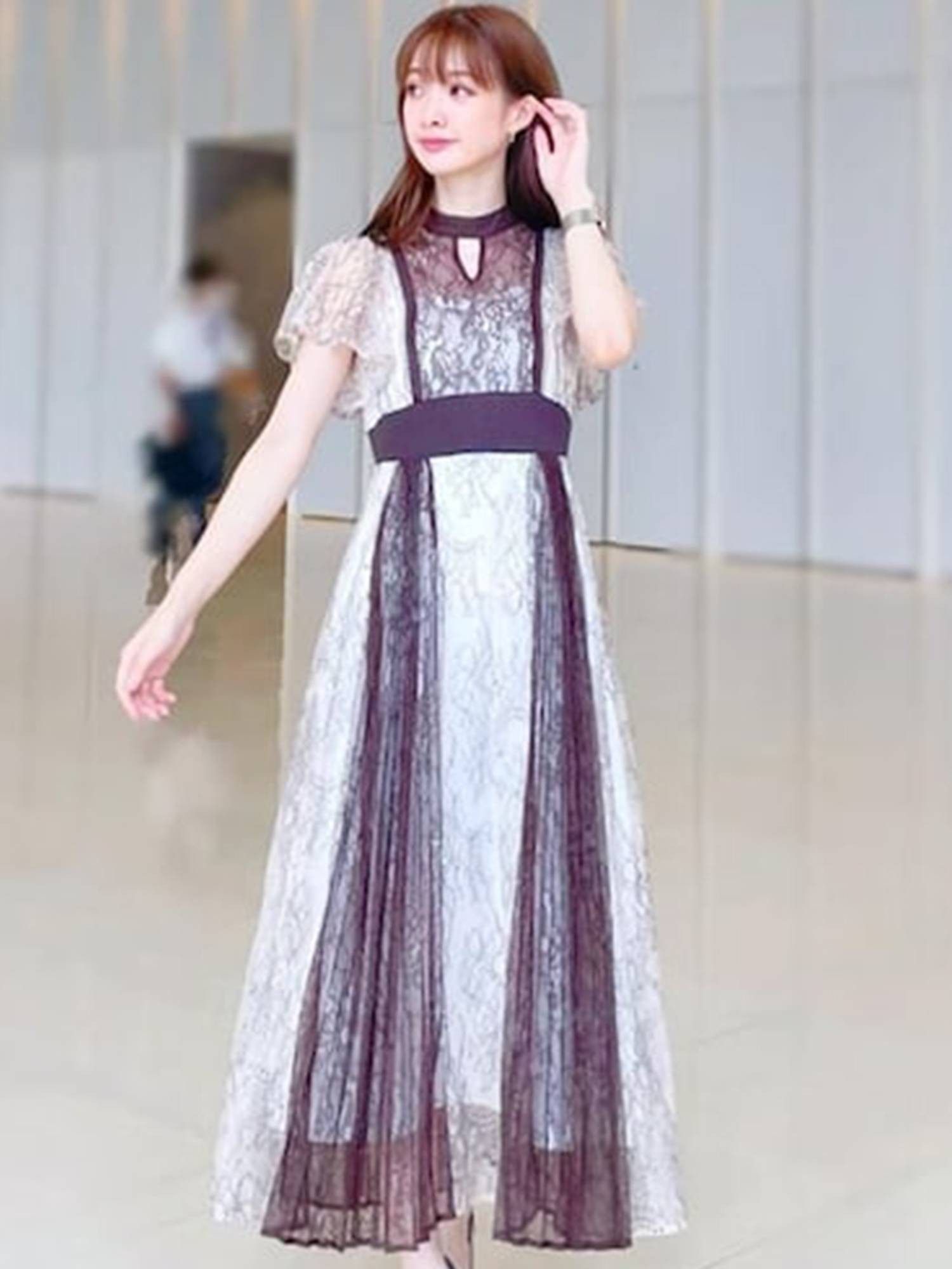 herlipto Multicolored Lace Dress