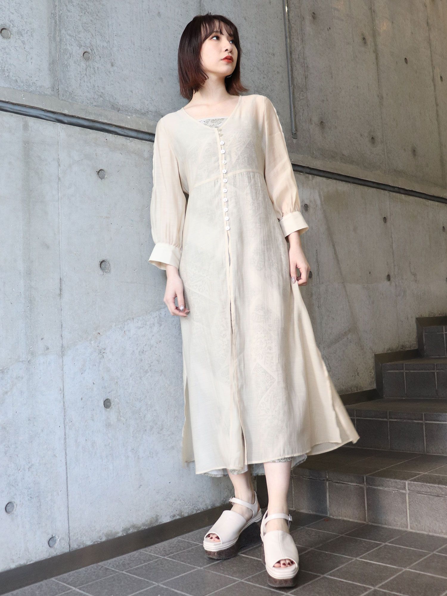 シアーシャツキャミワンピース[品番：MKSW0035955]｜MURUA（ムルーア）のレディースファッション通販｜SHOPLIST（ショップリスト）