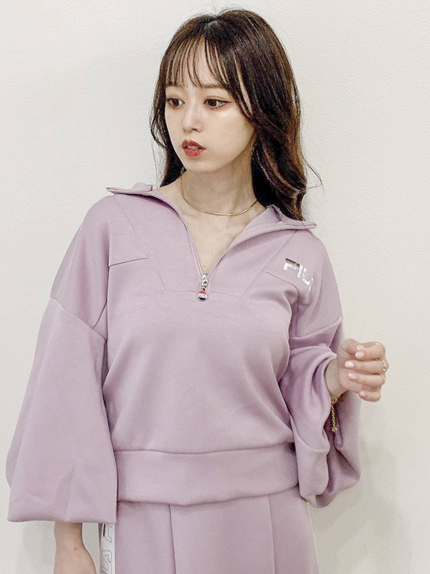 FILA×dazzlinコラボフロントジップショートトップス[品番：MKSW0047339]｜dazzlin（ダズリン）のレディースファッション通販｜SHOPLIST（ショップリスト）