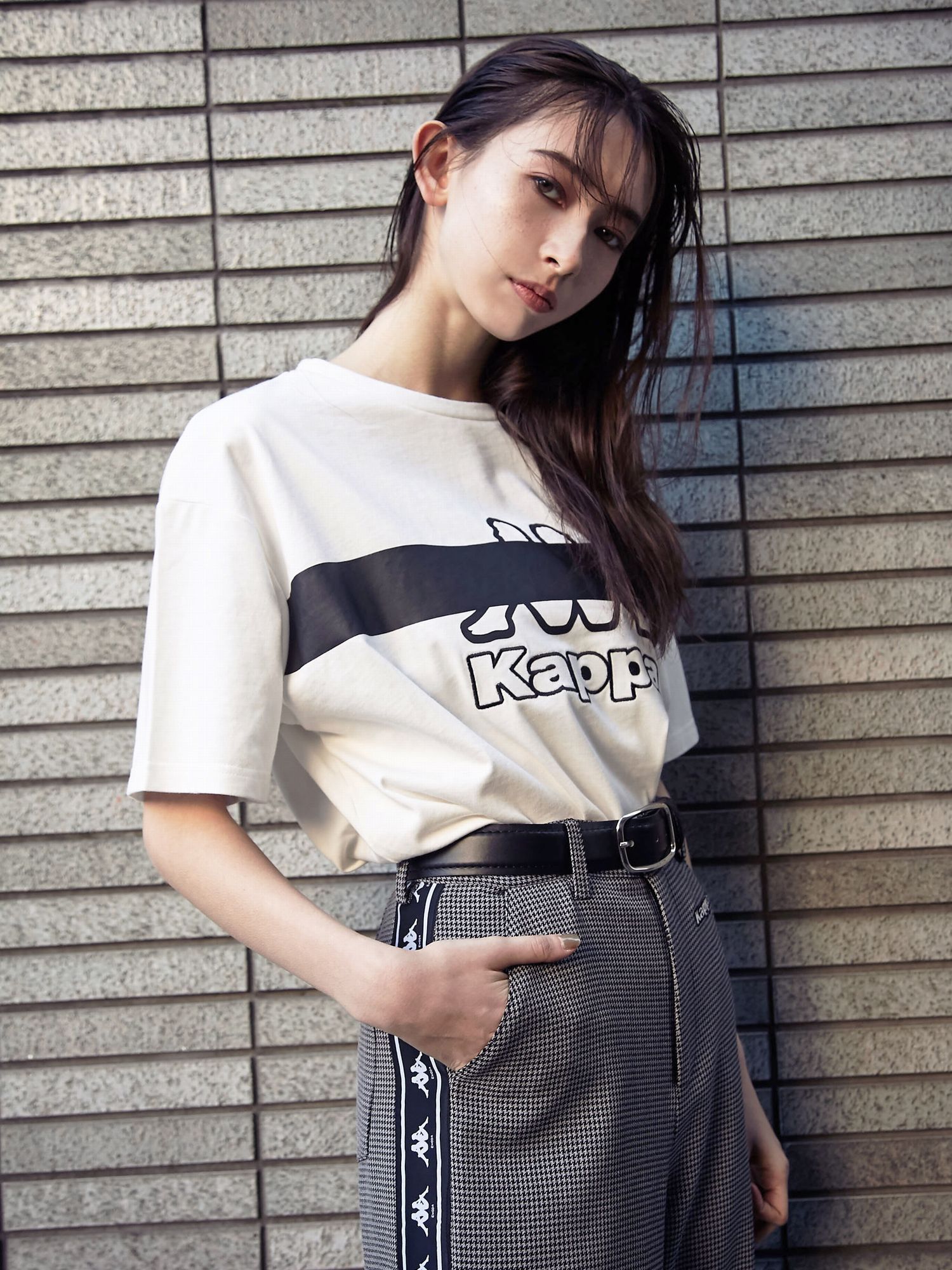 【EMODA×KAPPA】ラインマークTシャツ