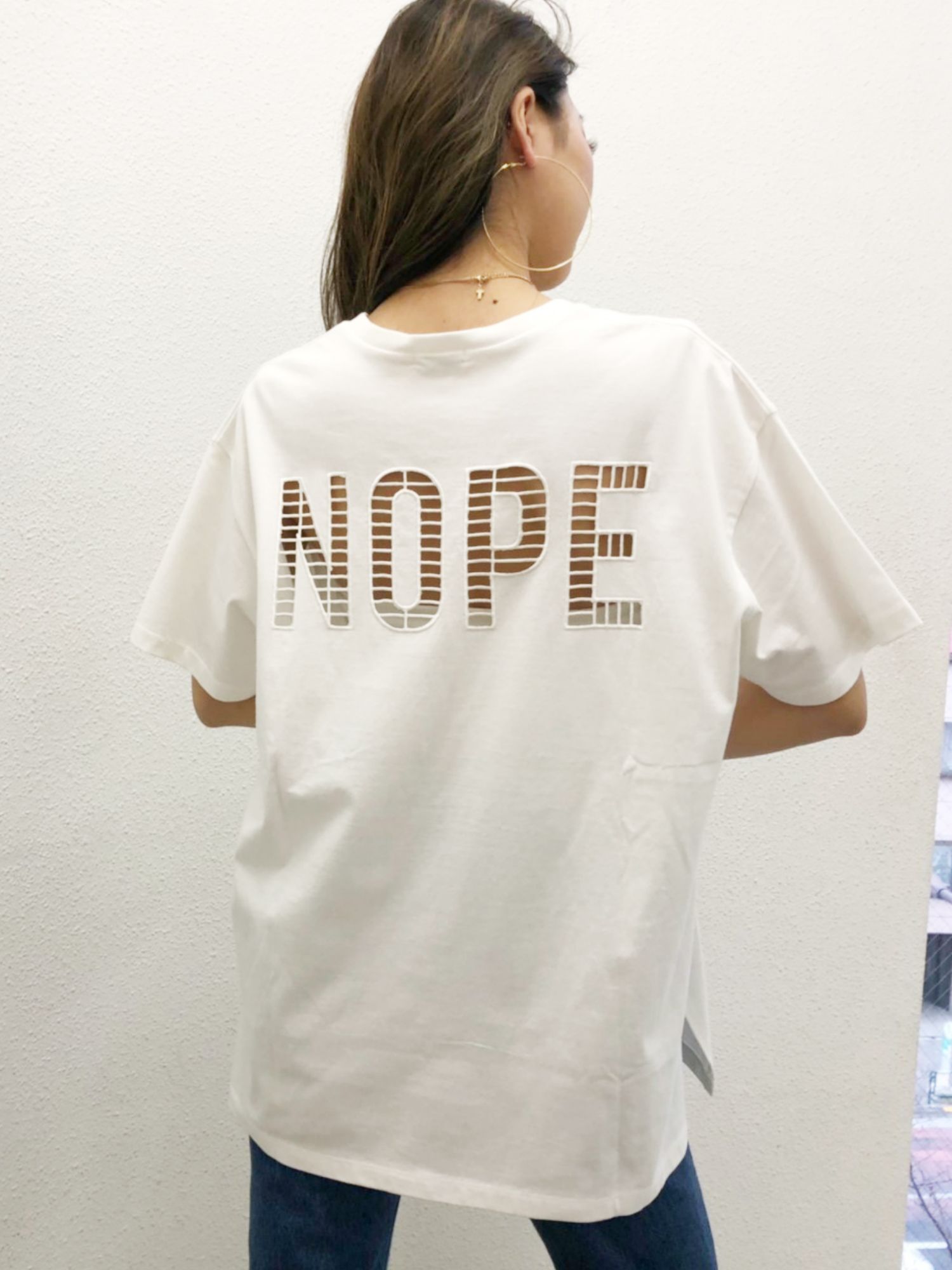 NOPE VネックTシャツ[品番：MKSW0030353]｜GYDA（ジェイダ）の
