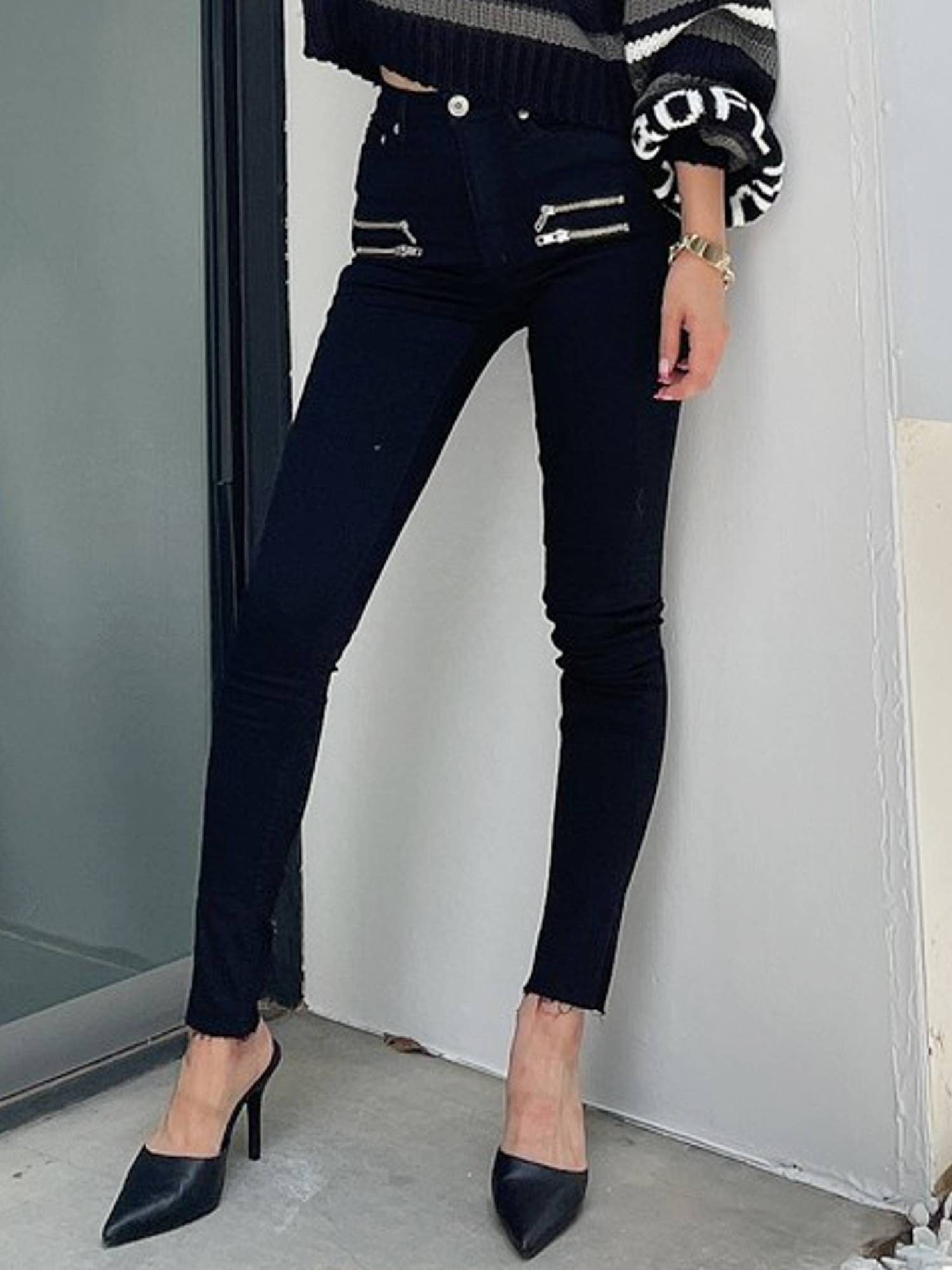 M/W  ZIPデザインカラースキニーパンツ[品番：MKSW0047724]｜GYDA（ジェイダ）のレディースファッション通販｜SHOPLIST（ショップリスト）