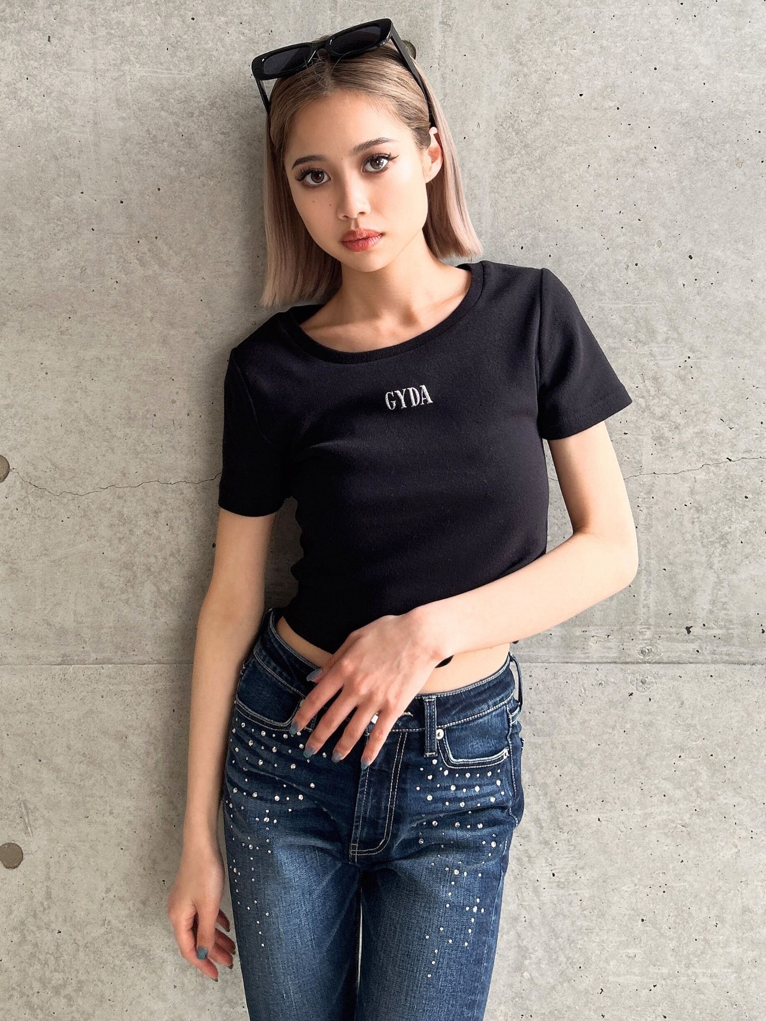 GLITTER GYDAショートTシャツ[品番：MKSW0054885]｜GYDA（ジェイダ）の 