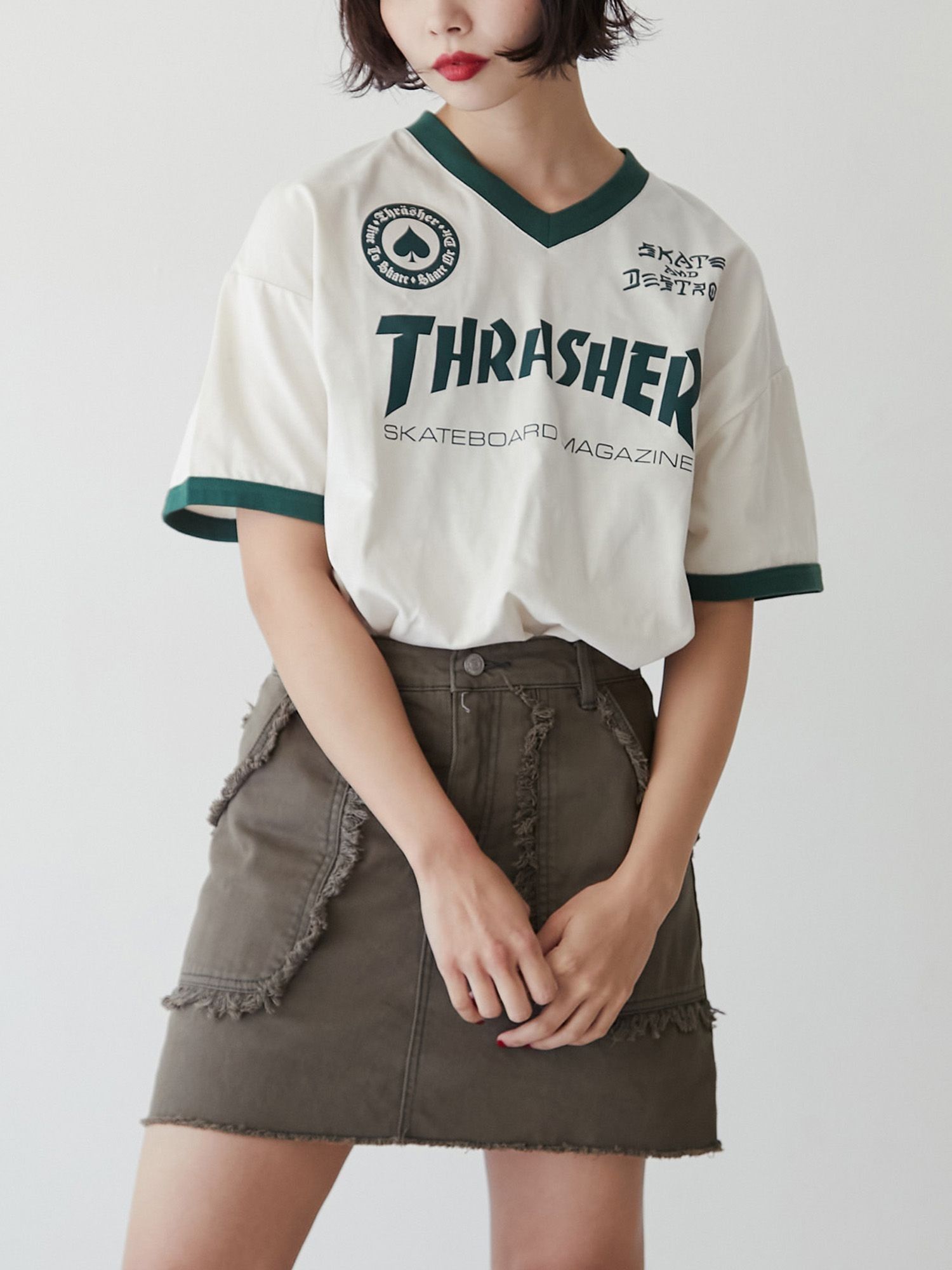 別注】THRASHER ゲームTシャツ[品番：MKSW0056857]｜jouetie 