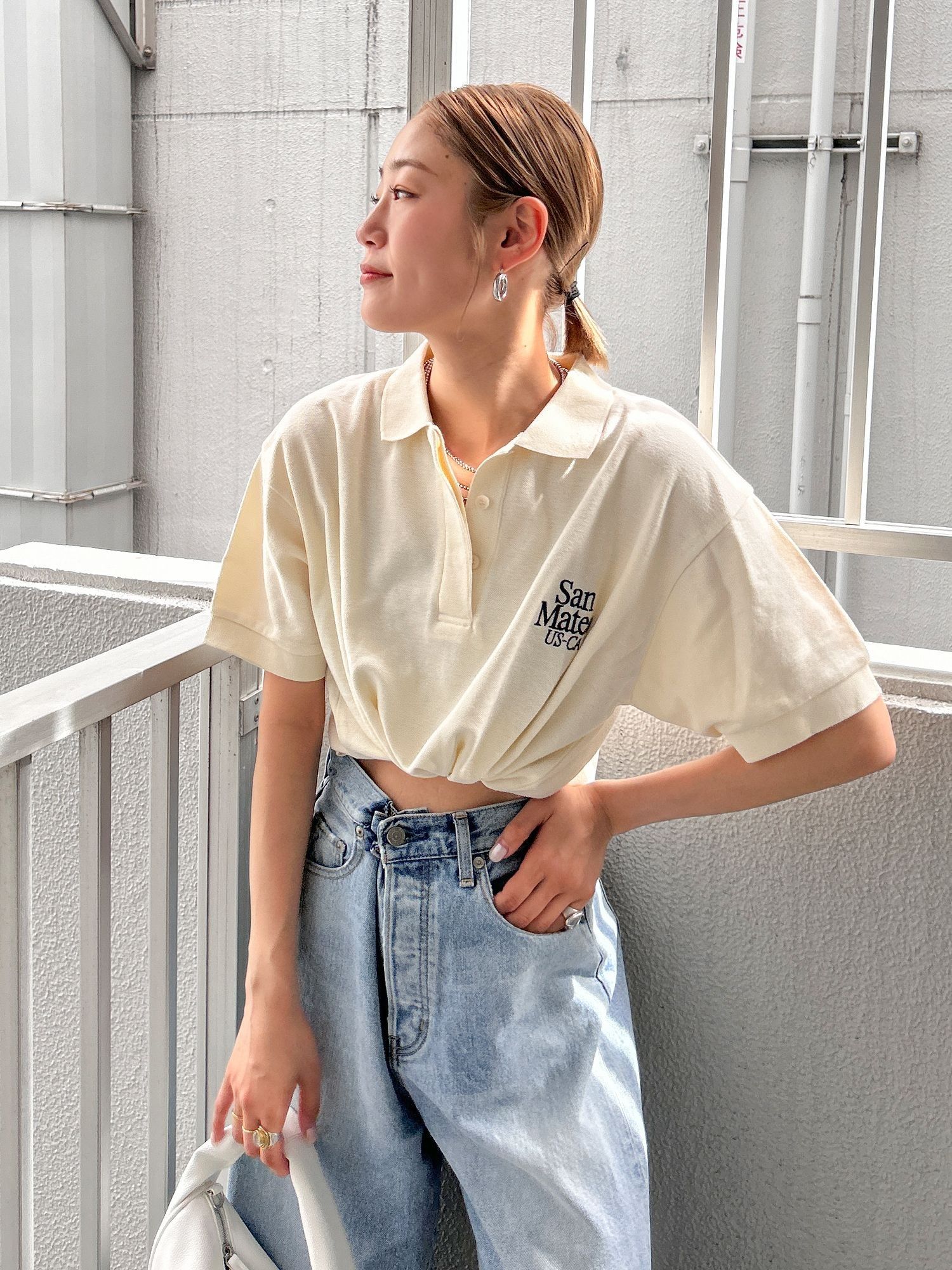 ロゴショートポロシャツ[品番：MKSW0058514]｜Ungrid（アングリット  