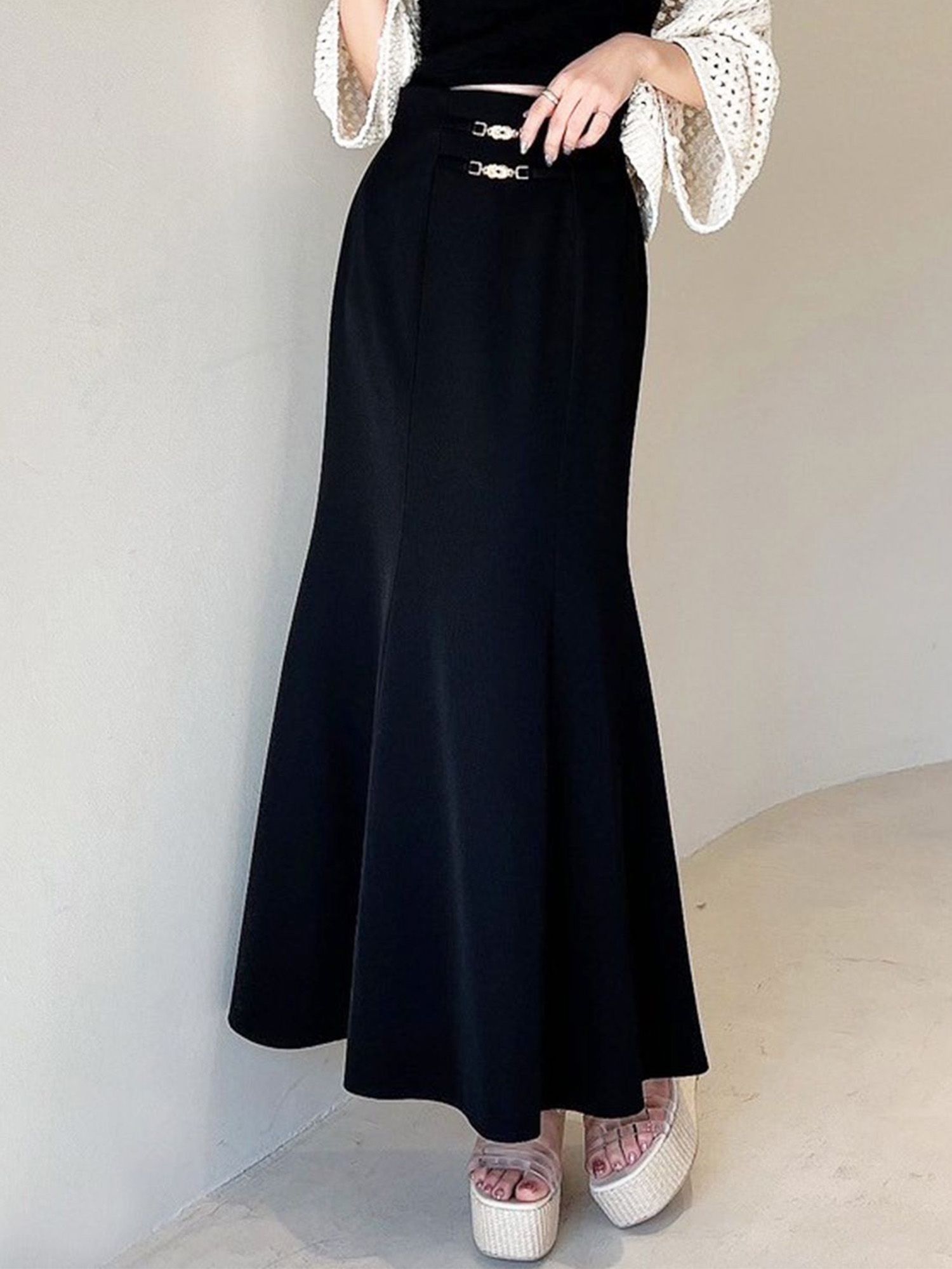 ゴールドポイントマーメイドスカート[品番：MKSW0057697]｜RESEXXY  