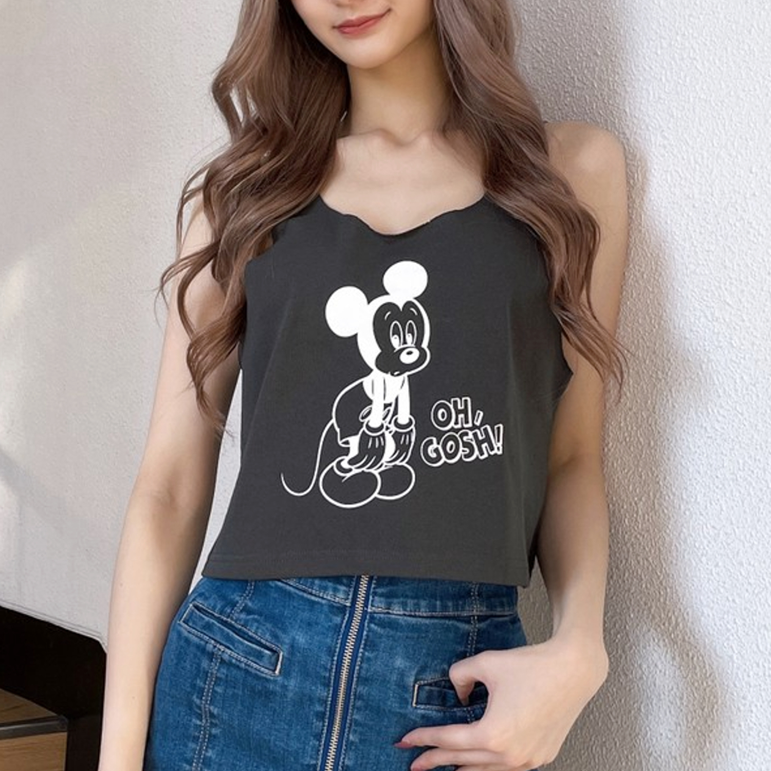 Mickey Mouse/LOOSE  SHORTタンクトップ[品番：MKSW0050516]｜GYDA（ジェイダ）のレディースファッション通販｜SHOPLIST（ショップリスト）