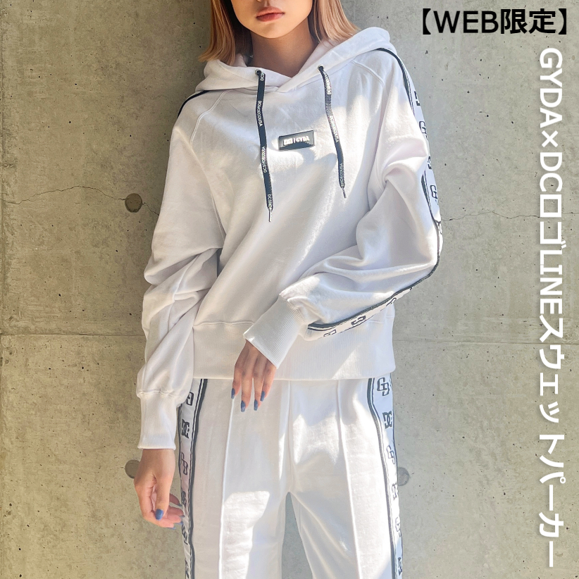 WEB限定】GYDA×DCロゴLINEスウェットパーカー[品番：MKSW0051821