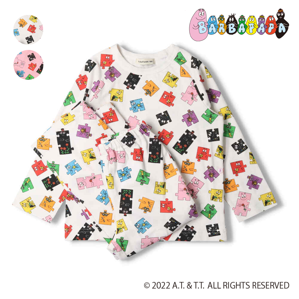 Kids Foret BARBAPAPA総柄長袖パジャマ[品番：MTIK0003728]｜こどもの森e-shop（コドモノモリイーショップ）のキッズ ファッション通販｜SHOPLIST（ショップリスト）