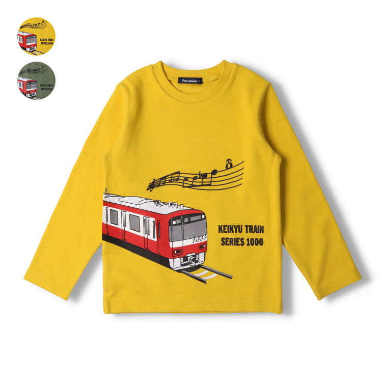 長袖tシャツ トップ 電車