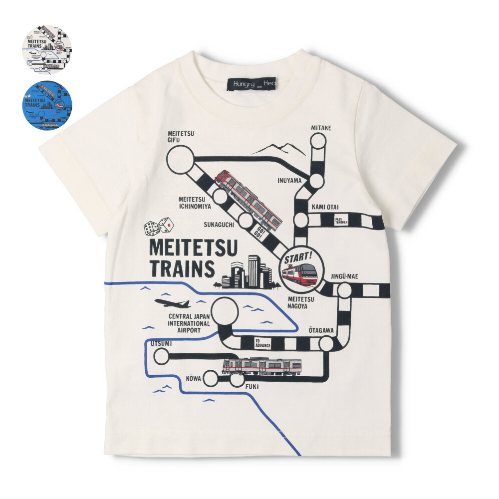 Hungry Heart 名鉄電車路線図Ｔシャツ [品番：MTIK0002188]｜こどもの森e-shop（コドモノモリイーショップ）のキッズファッション通販｜SHOPLIST（ショップリスト）