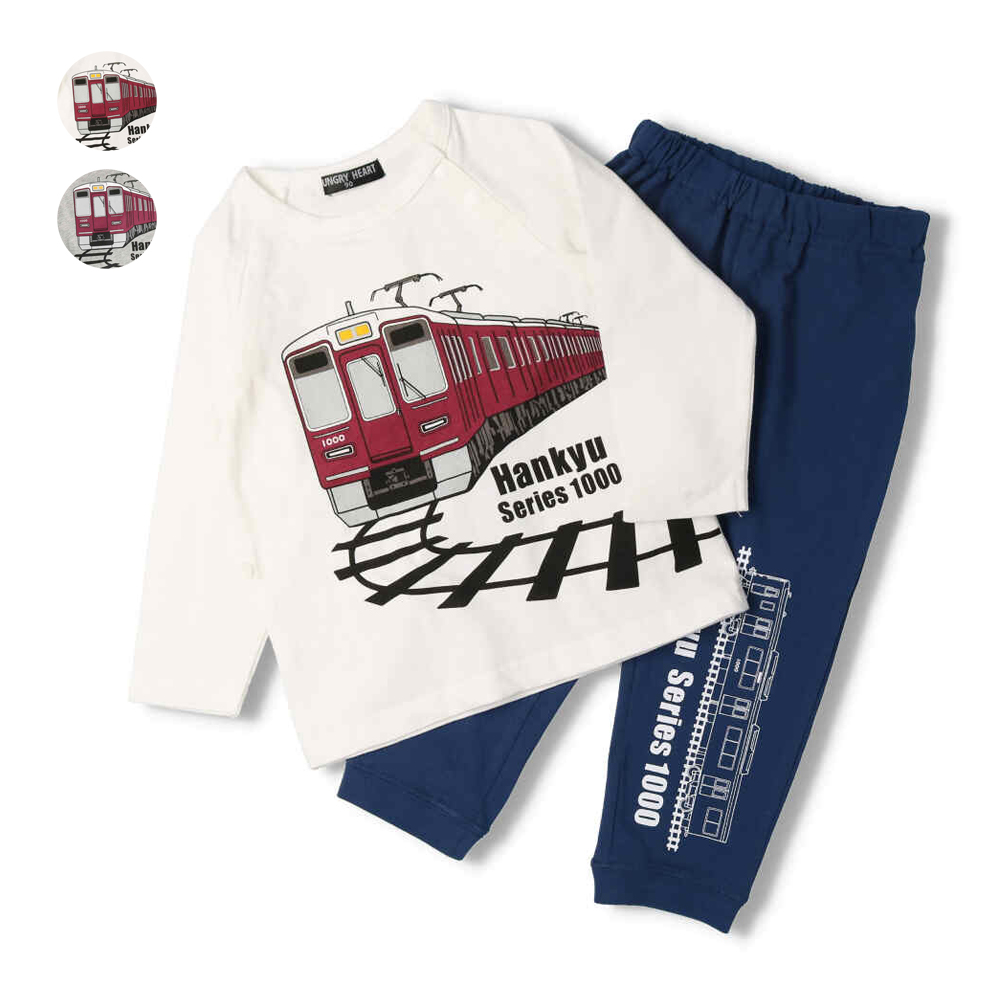 Hungry Heart 阪急電車プリント長袖パジャマ[品番：MTIK0003043]｜こどもの森e-shop（コドモノモリイーショップ）のキッズ ファッション通販｜SHOPLIST（ショップリスト）