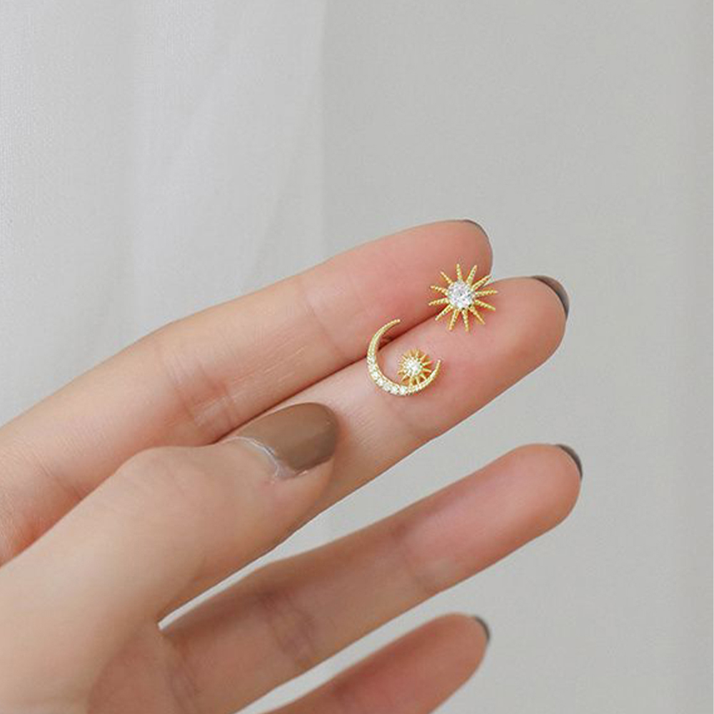 星と月 太陽 ピアス アクセサリー[品番：II000008140]｜Miniministore