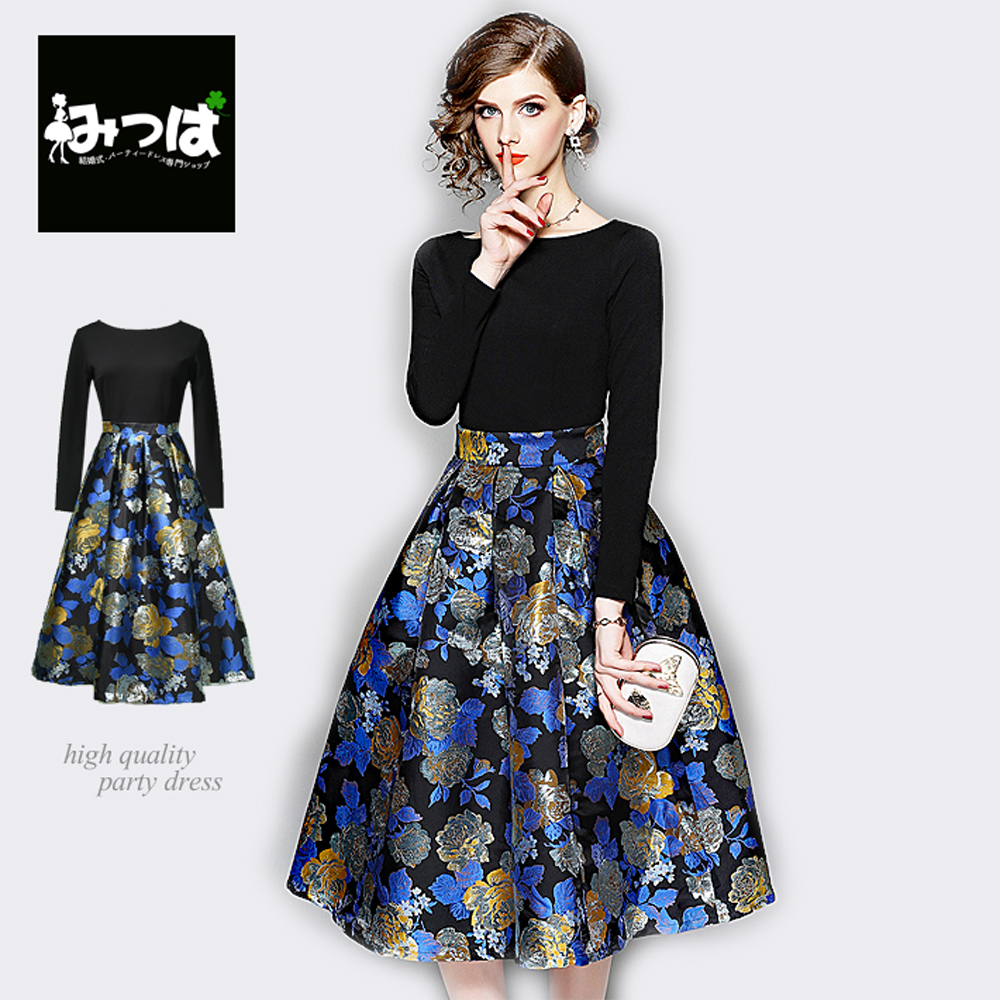 青薔薇のドッキングドレス ドレス パーティドレス 品番 Mtbw みつば ミツバ のレディースファッション通販 毎日送料無料 Shoplist ショップリスト