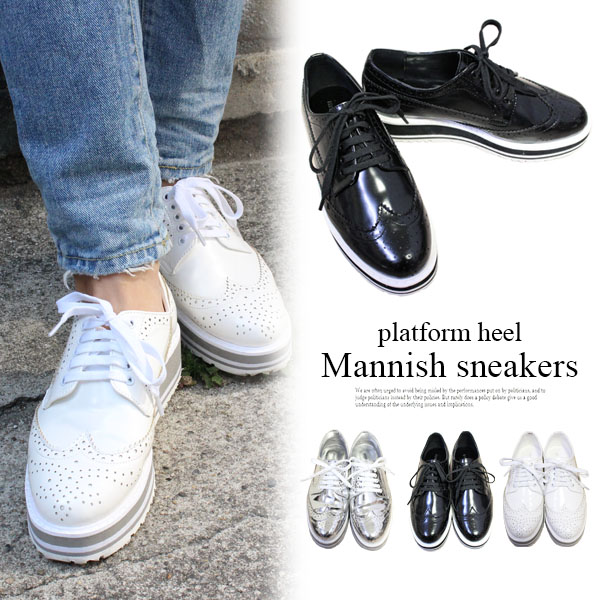 厚底 ウイングチップ マニッシュシューズ 品番 Mdrw Mode Robe モードローブ のレディース ファッション通販 Shoplist ショップリスト