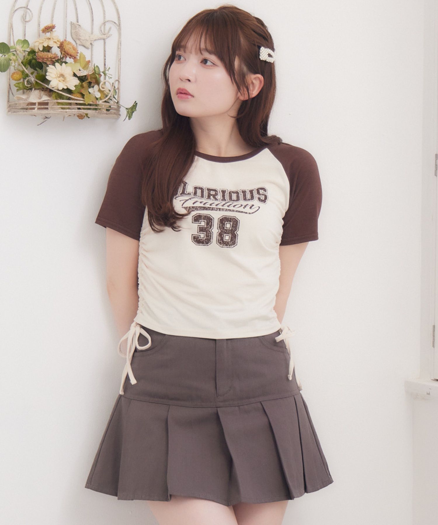 ドロストラグランTEE[品番：RTGW0008075]｜RETRO  GIRL（レトロガール）のレディースファッション通販｜SHOPLIST（ショップリスト）