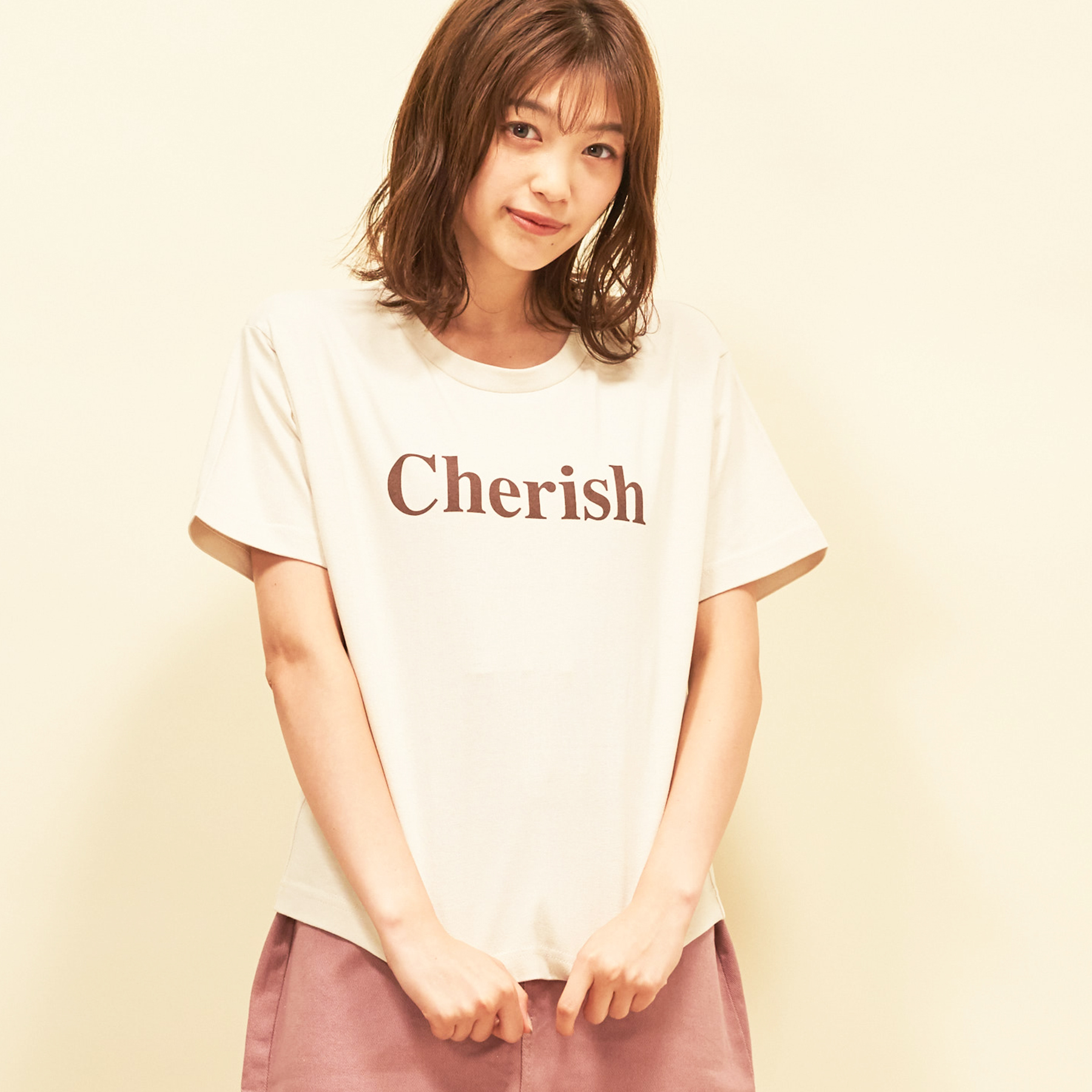 ○RETRO GIRL○ CherishロゴTee[品番：RTGW0001299]｜RETRO  GIRL（レトロガール）のレディースファッション通販｜SHOPLIST（ショップリスト）