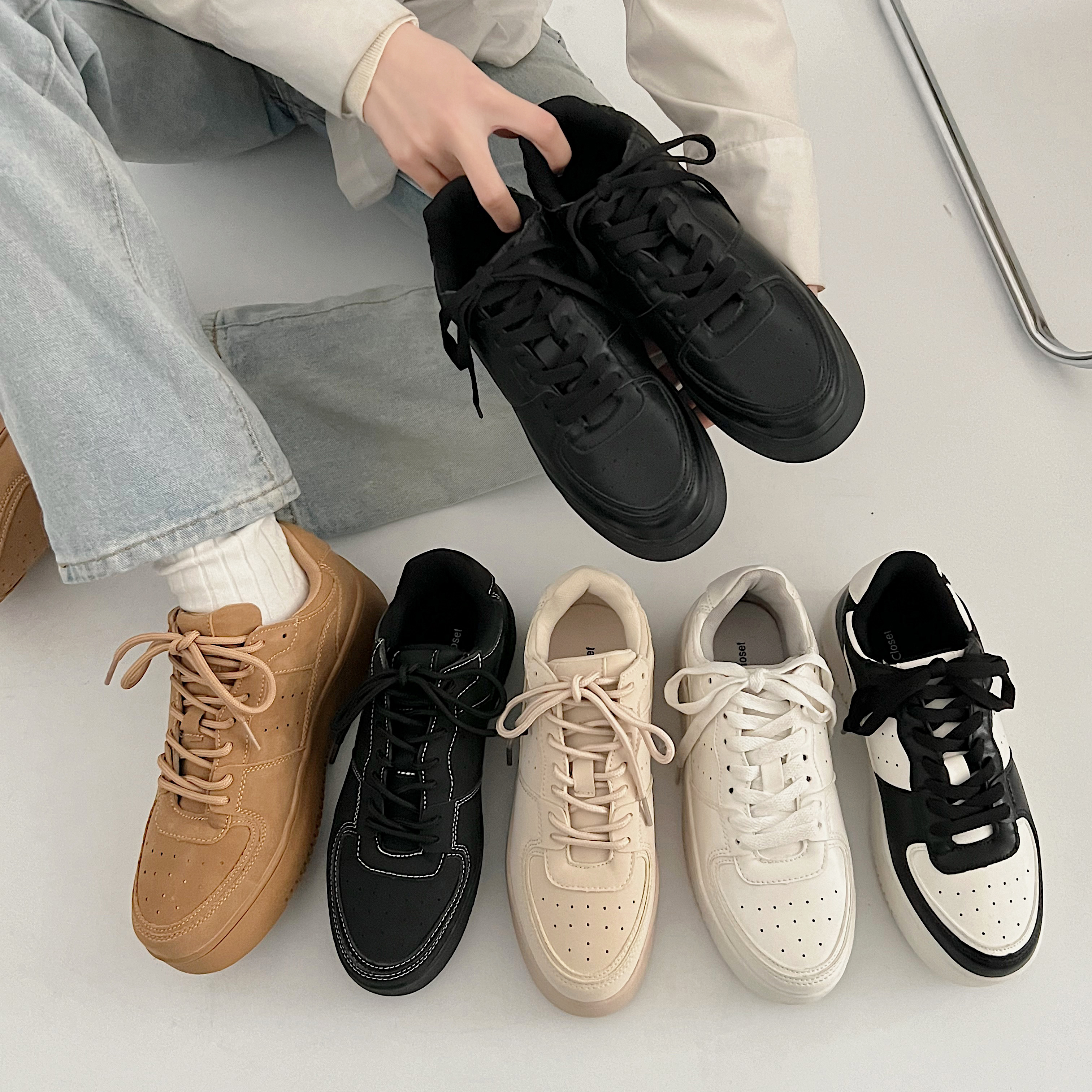 軽量厚底 ベーシック コートスニーカー 1483[品番：MTTS0000653]｜Shoes in  Closet（シューズインクローゼット）のレディースファッション通販｜SHOPLIST（ショップリスト）