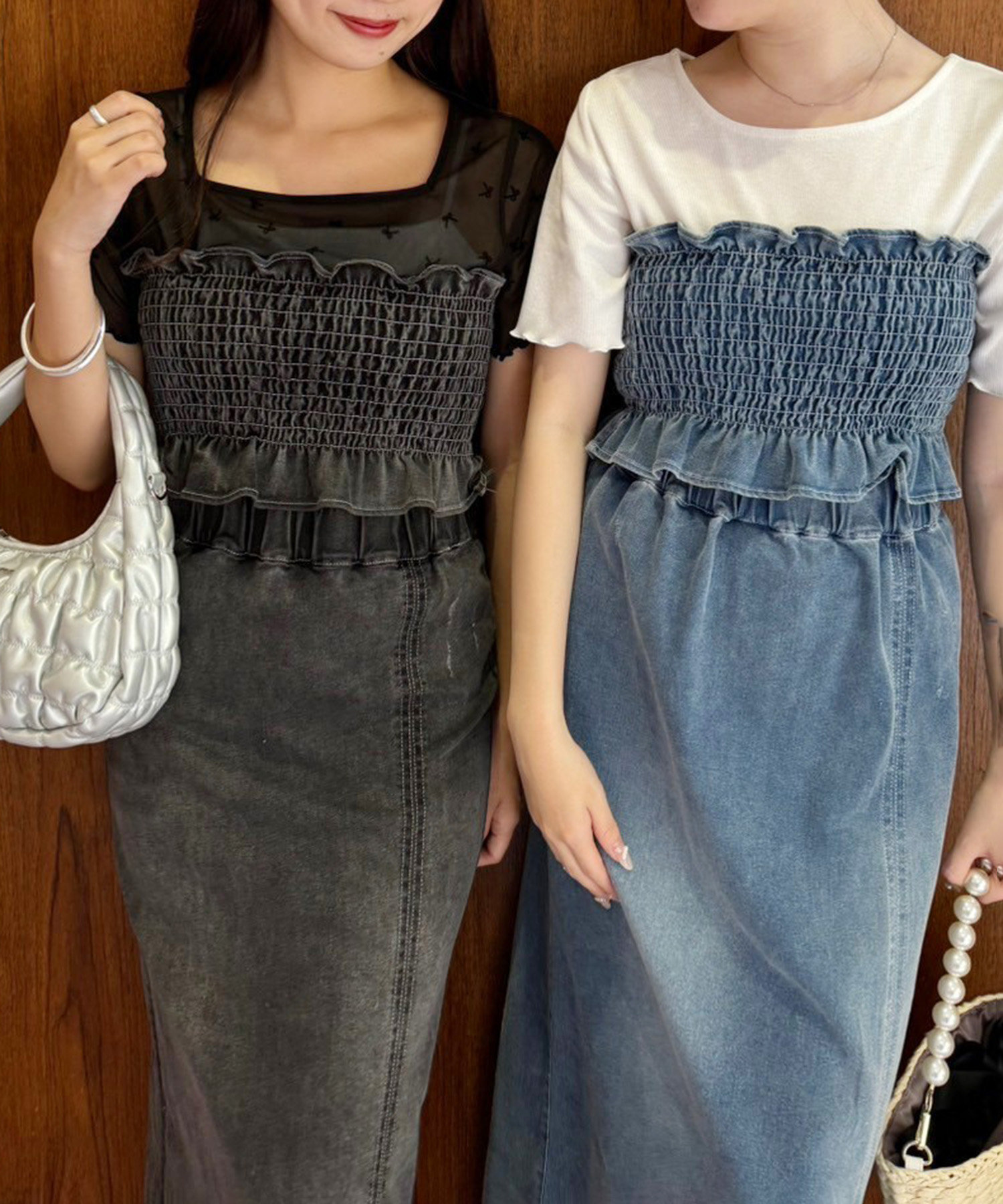 新品タグ付き】clane×suzu 3way ビスチェスカートセット マルチ