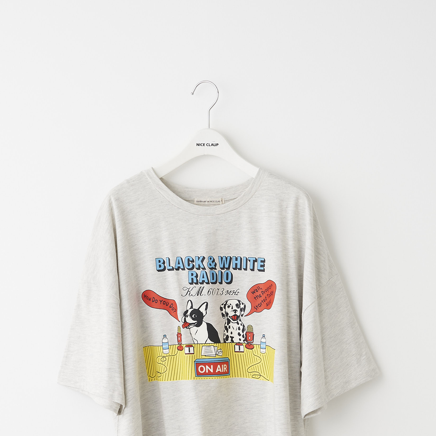 わんわんラジオプリントTシャツ[品番：NCLW0009883]｜NICE CLAUP