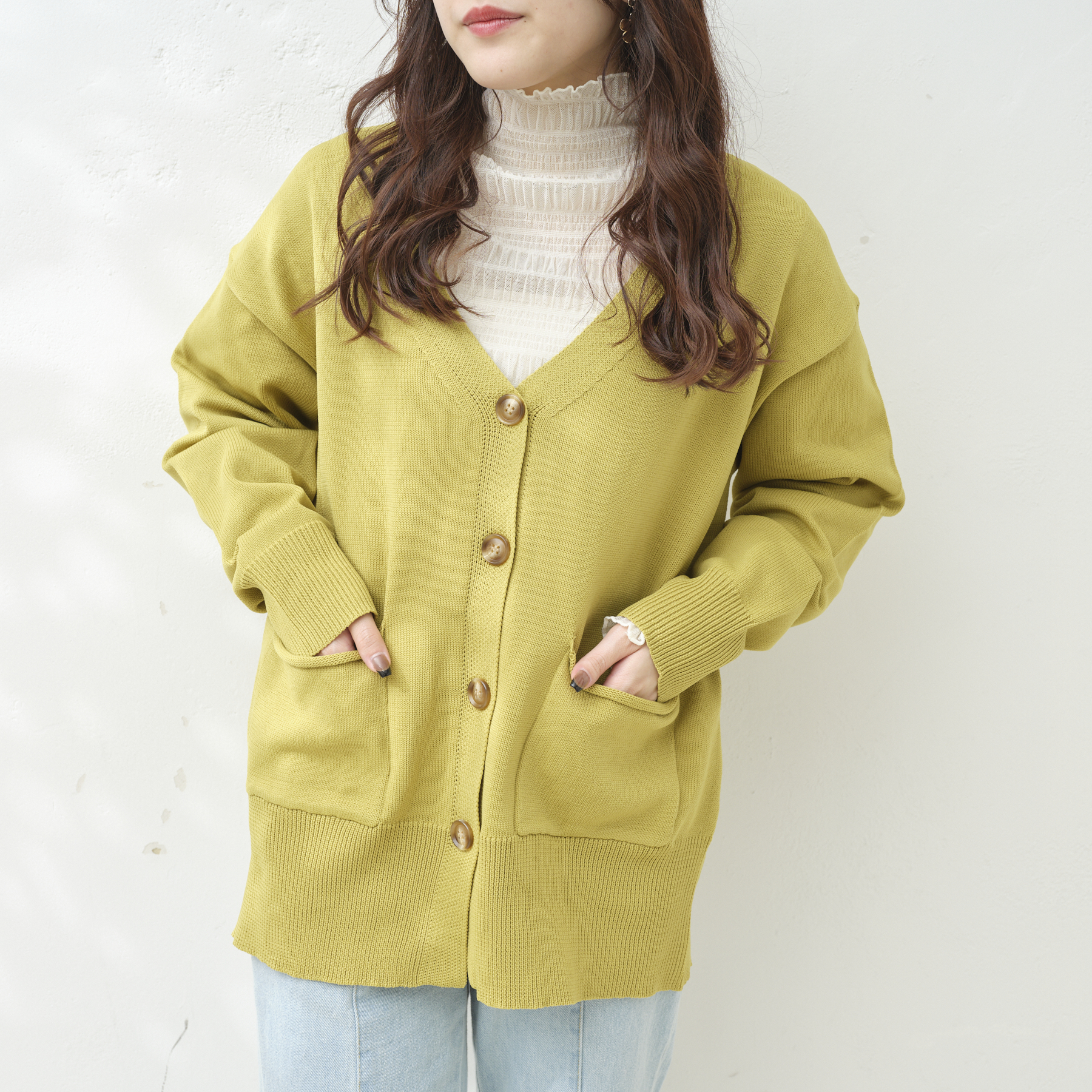 スポンディシュニットVカーディガン[品番：OLOW0009541]｜OLIVE des  