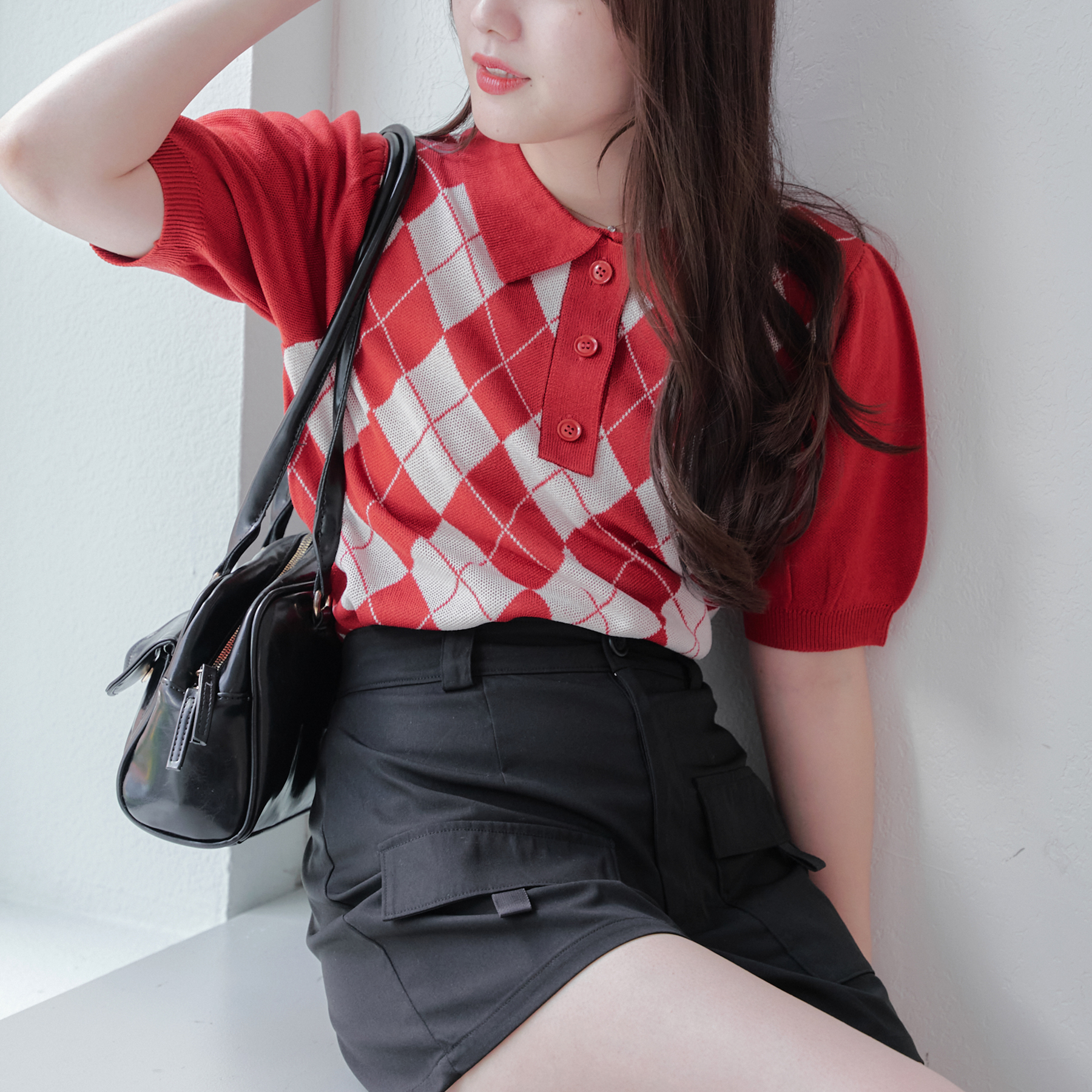 アーガイルプルオーバー[品番：OLOW0014155]｜OLIVE des OLIVE OUTLET 