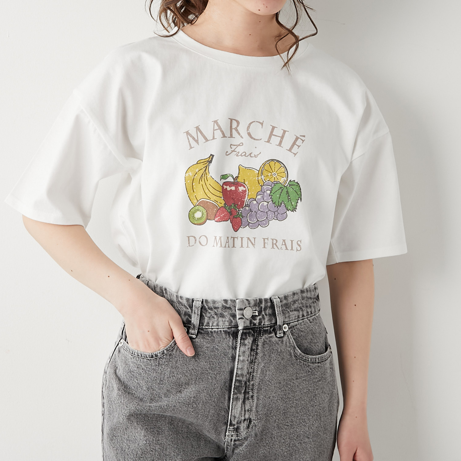 フルーツプリントＴシャツ[品番：OLOW0002698]｜OLIVE des