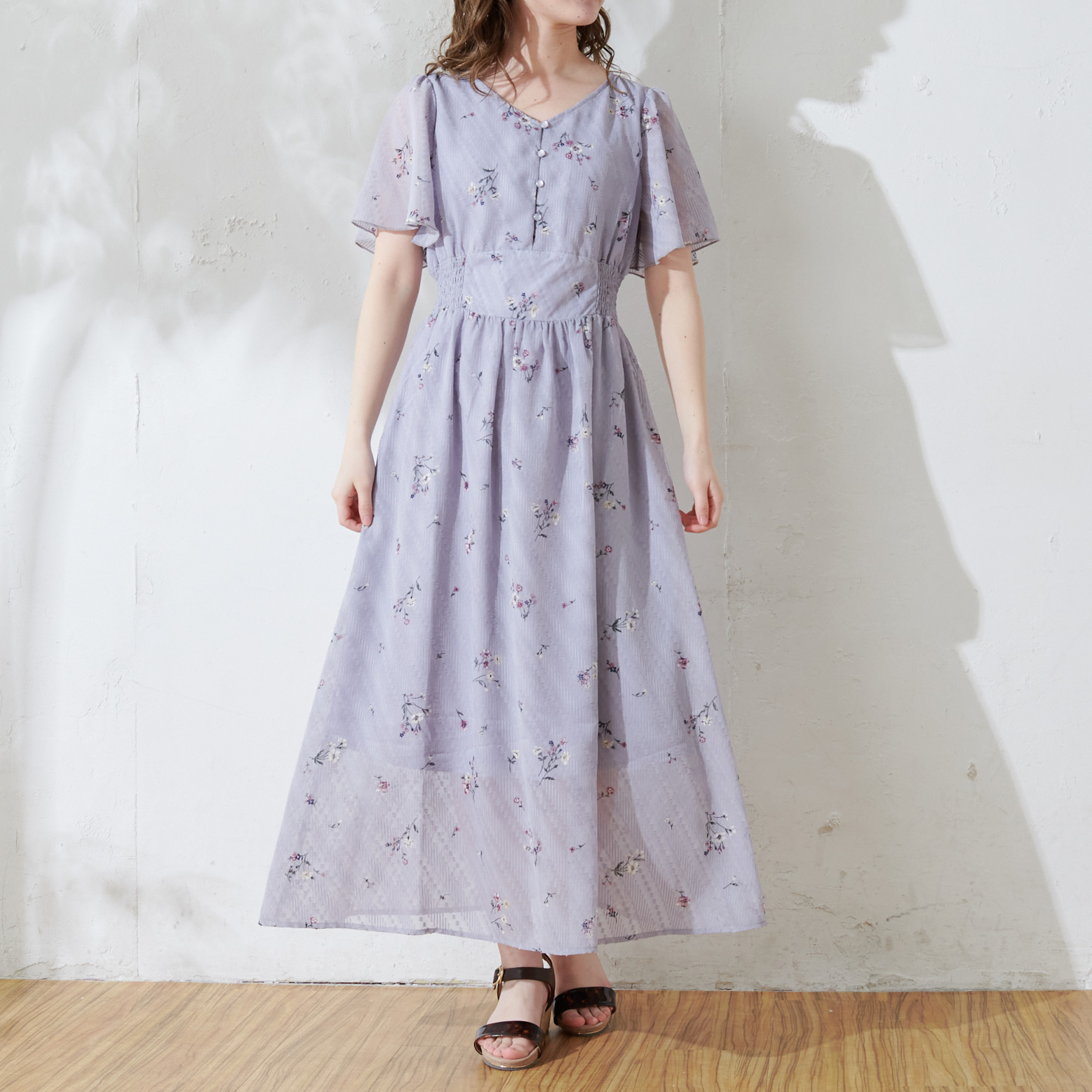 花柄ドービーvネックウエストマークワンピース 品番 Olow Olive Des Olive Outlet オリーブデオリーブ アウトレット のレディースファッション通販 Shoplist ショップリスト